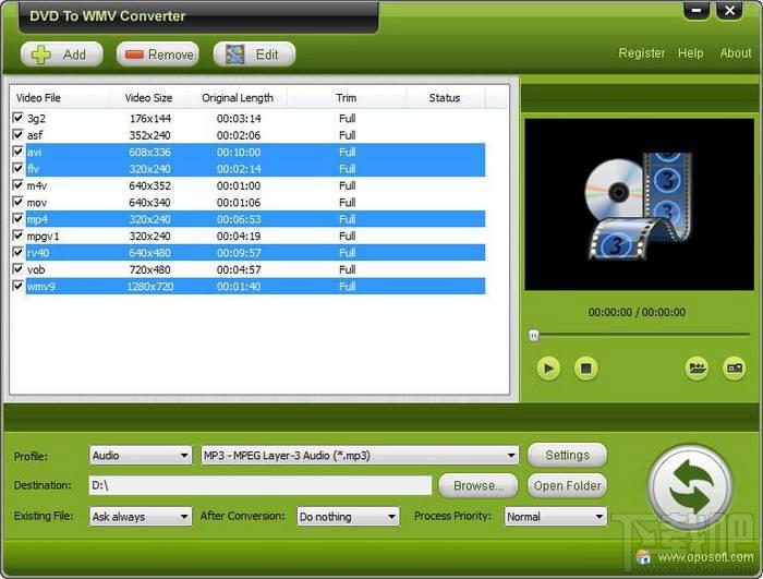 oposoft DVD To WMV Converter,DVD转WMV,oposoft DVD To WMV Converter下载,oposoft DVD