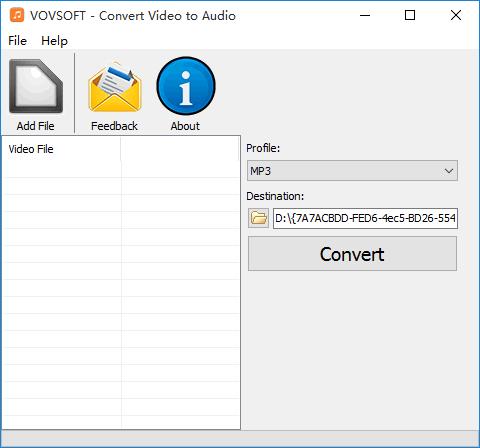 Vovsoft Convert Video to Audio下载,视频转换