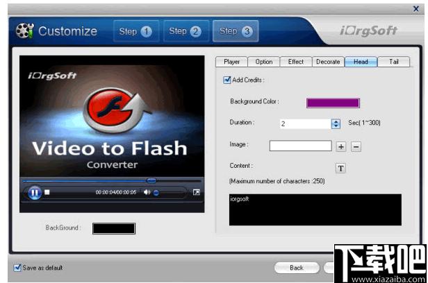 iOrgsoft Flash Web Video Creator下载,视频转换,视频制作
