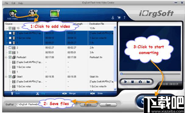 iOrgsoft Flash Web Video Creator下载,视频转换,视频制作
