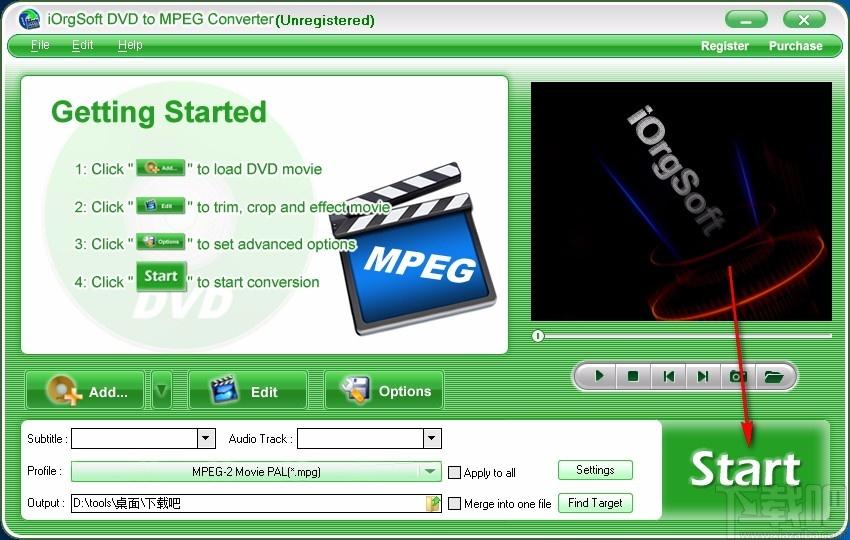 iOrgSoft DVD to MPEG Converter下载,DVD转MPEG转换器